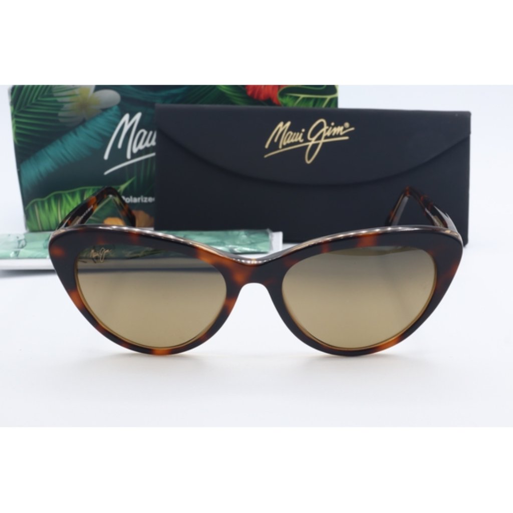 Maui Jim Kalani Mj 818-10n Tortoise Cat Eye Sunglasses Brown Polarized Lenses 54 — image 5 of 8